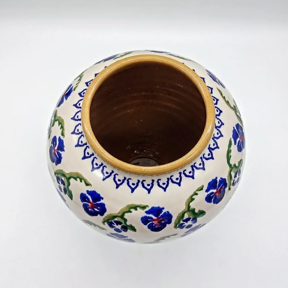 Nicholas Mosse Pottery Ireland Pansy Ceramic Vase